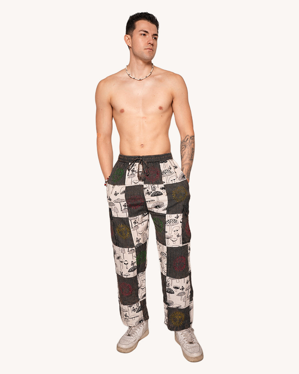 Just A Fun-Gi Patchwork Pants - Image 7