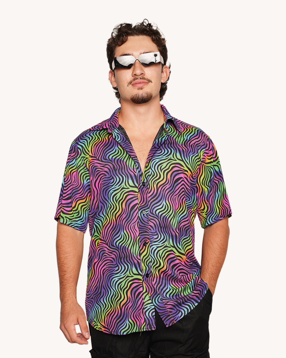 Kaleido Swirl Camp Shirt - Image 37819074805943