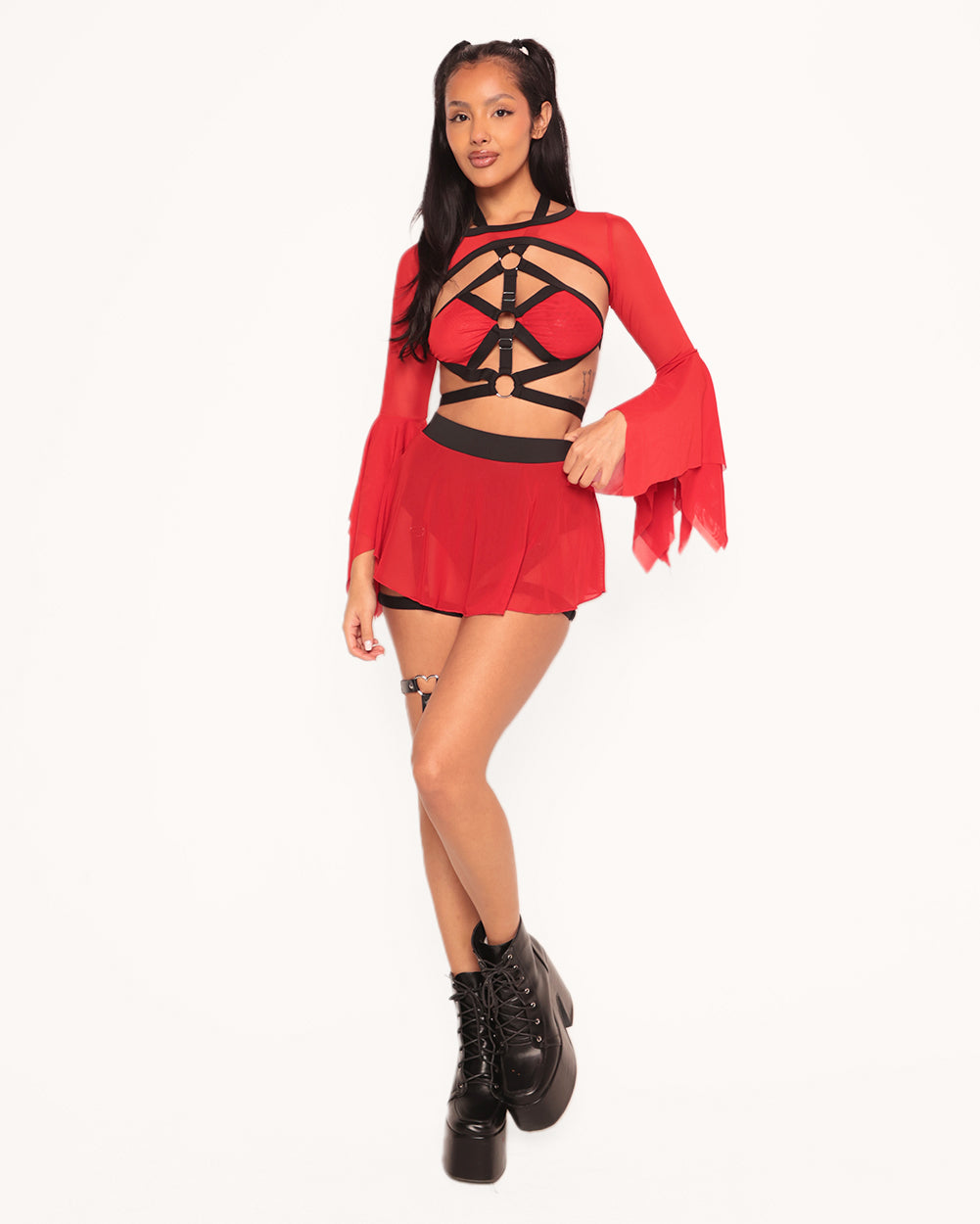 Kandi Diva x iHR Locked & Loaded Ultra Crop Top - Image 2