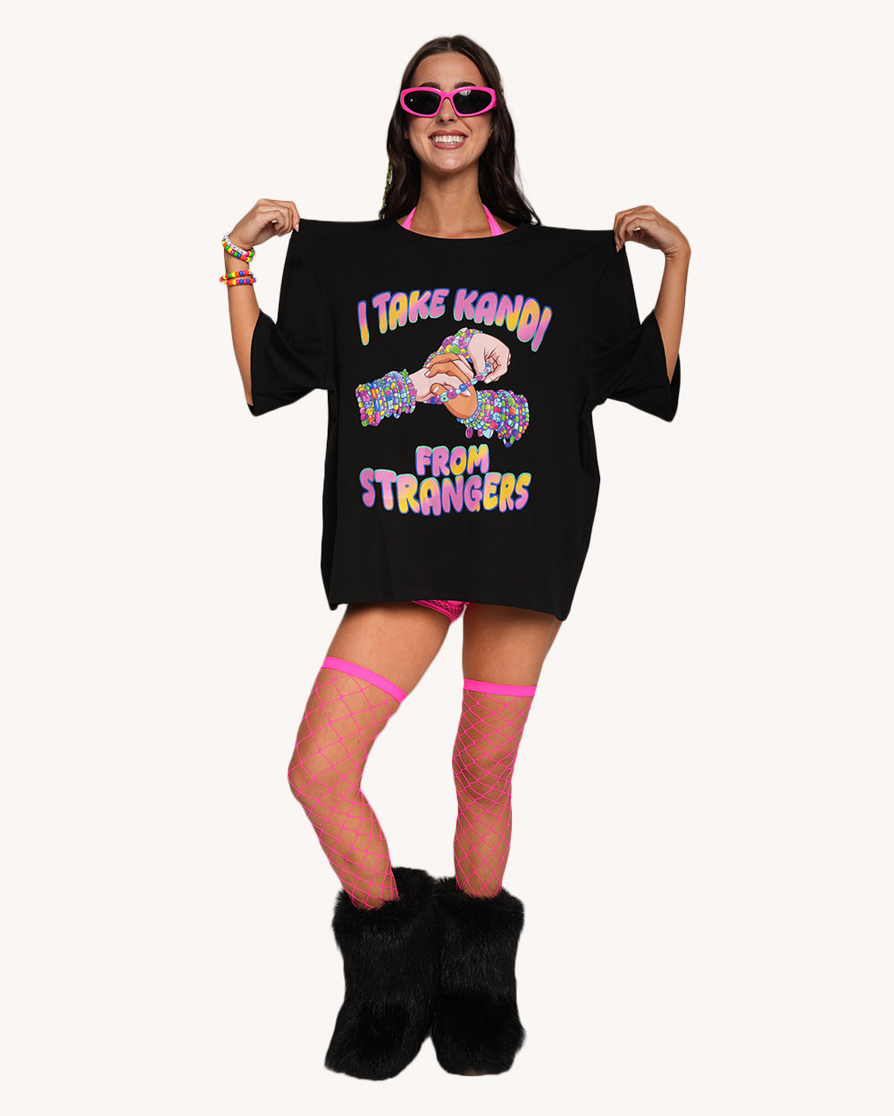 Kandi from Strangers Oversized Graphic T-shirt - Image 35112070414519
