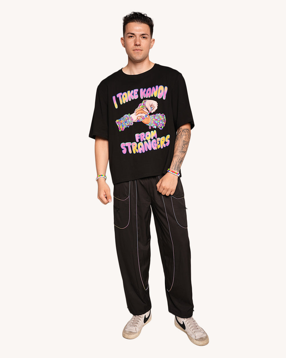 Kandi from Strangers Oversized Graphic T-shirt-Men