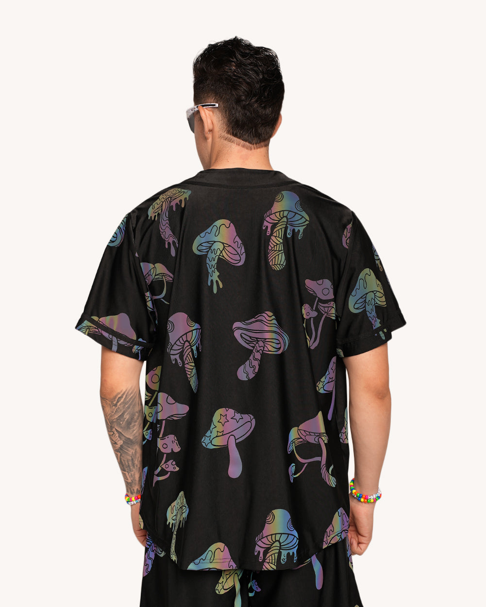 Kooky Chronicles Rainbow Reflective Baseball Jersey - Image 2