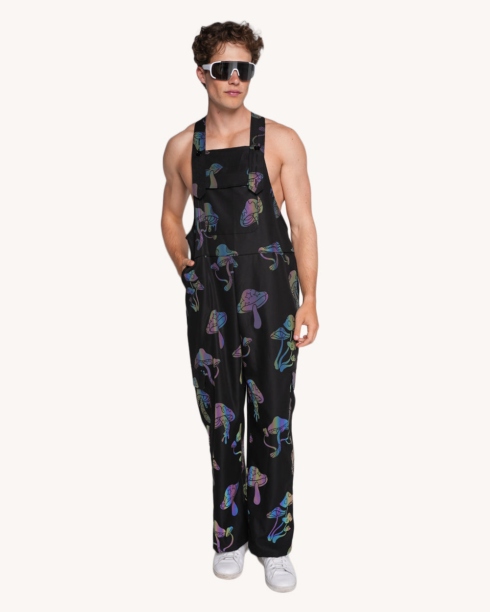 Kooky Chronicles Rainbow Reflective Overalls - Image 2