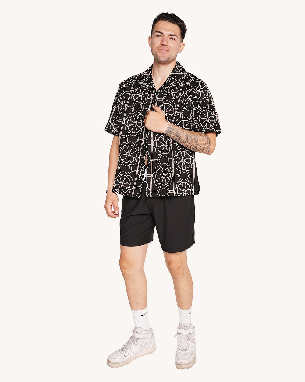 LA Nights Men's Camp Shirt - Image 36324566565047