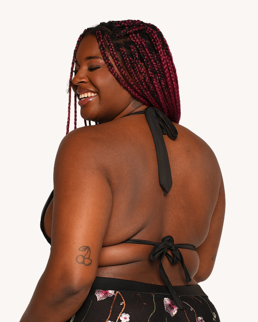 Lace Flowerfields Stretch Cowl Top - Image 4