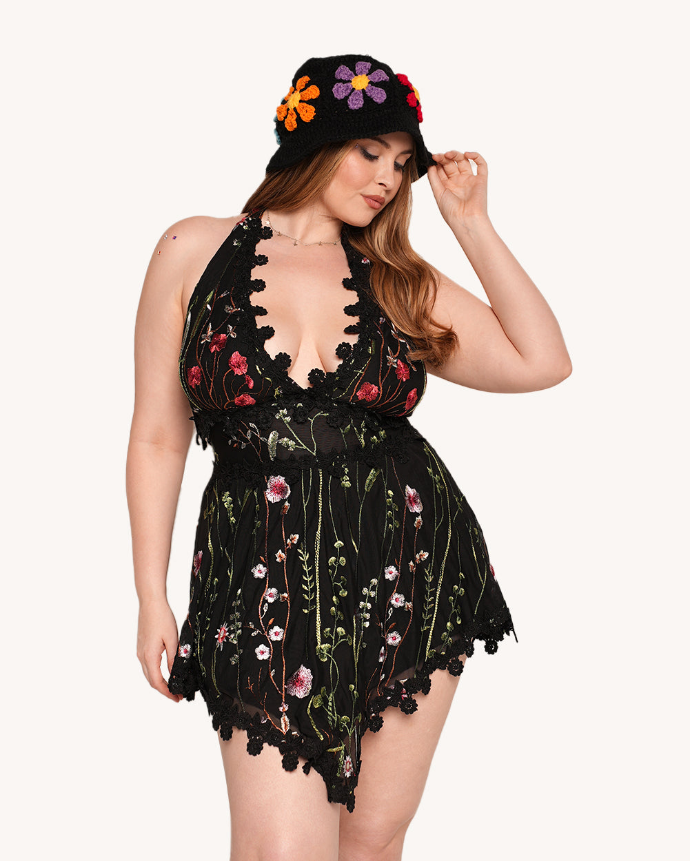 Lace Flowerfields Stretch Garden Dress - Image 4
