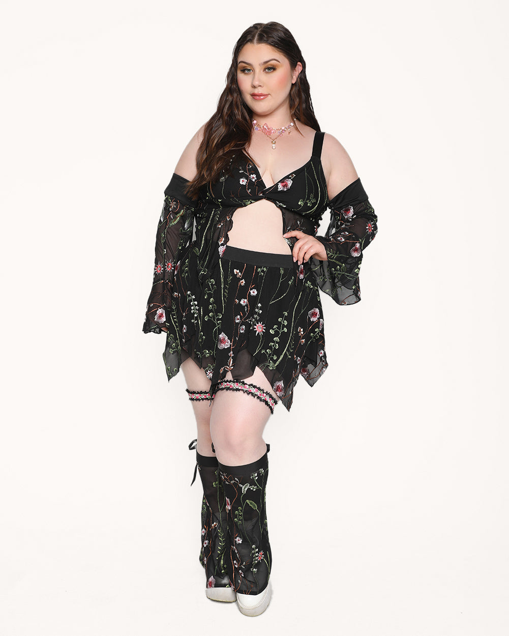 Lace Flowerfields Stretch Arm Sleeves - Image 3