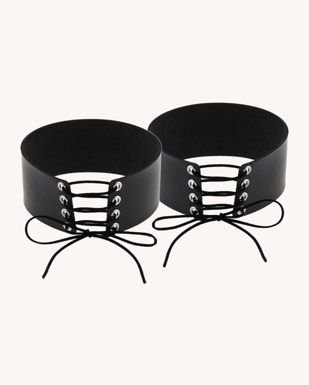 Laced Up Leg Garters - pair
