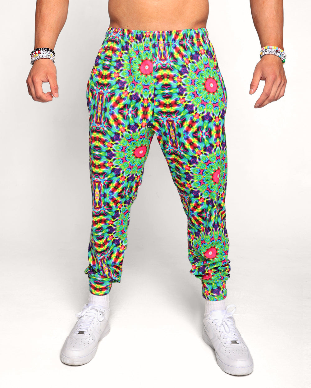 Lava Java Psychedelic Joggers-Black/Green/Pink/Purple-Regular-Front--Eric2---L