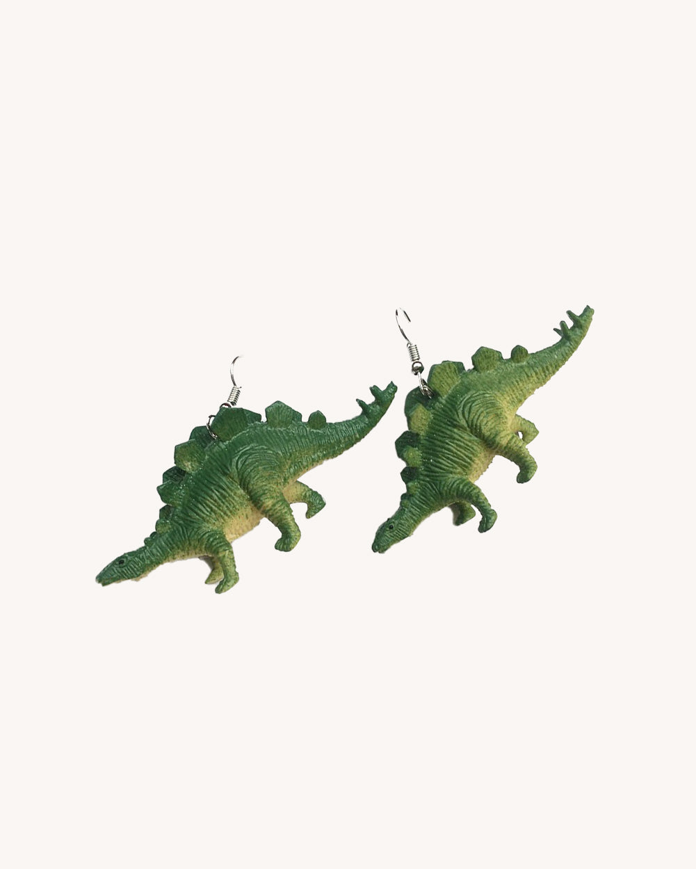 Let's Go Get That Dino Earrings-Green-Regular-Mock--Model---S