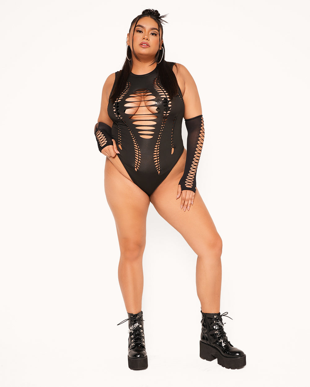 Let's Get It Started Bodysuit-Black-Curve1-Full--Anyssa---2XL