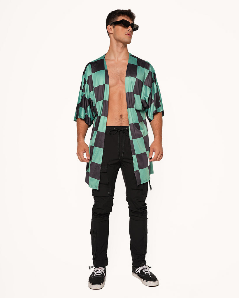 Level Up Robe-Black/Green-Regular-Full--Jacob---L