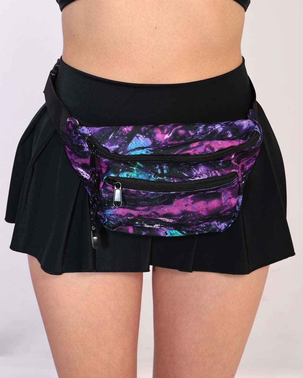 Liquid Tripp Fanny Pack-Blue/Pink/Purple-Front