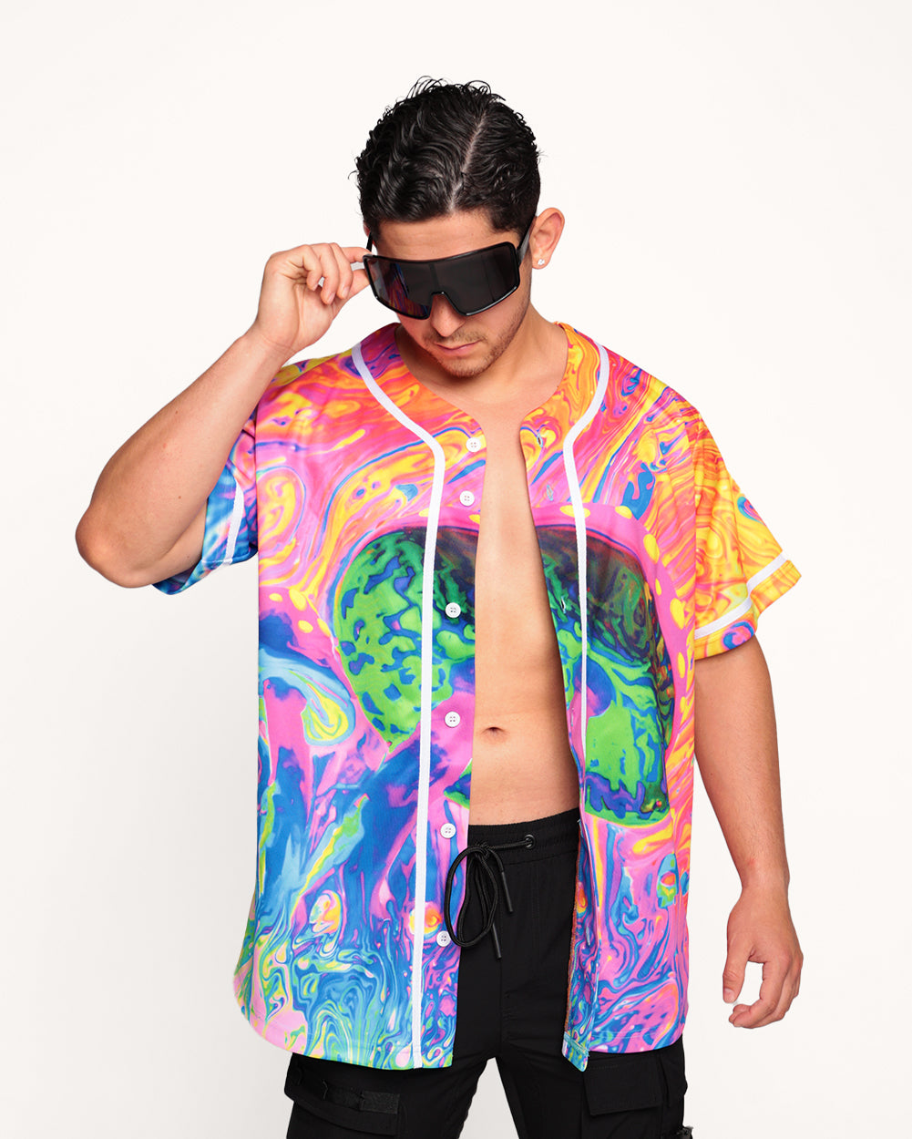 Liquified Mushroom Jersey-Neon Blue/Neon Pink/Yellow-Regular-Front--Eric2---L