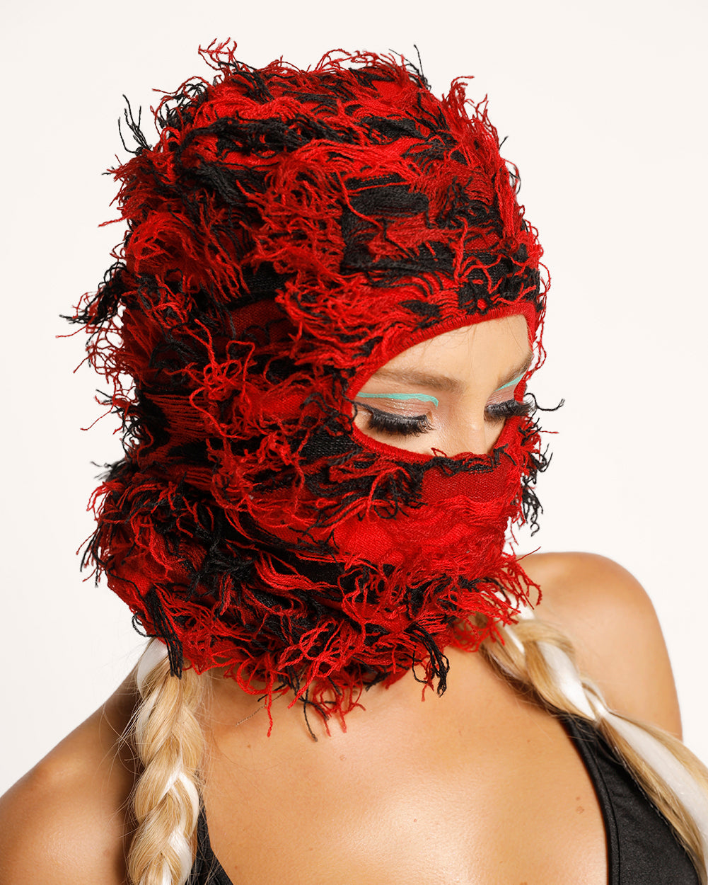 Lost in the Forest Balaclava-Red-Regular-Front--Liberty---S