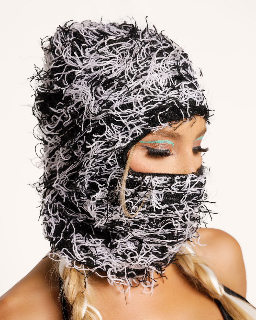 Lost in the Forest Balaclava-Black/White-Regular-Front--Liberty---S