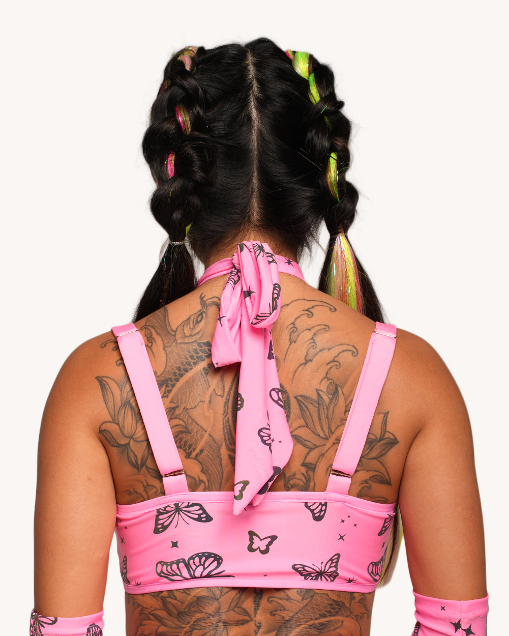 Lucid Flight Pink Rainbow Reflective Top with Sleeves - Image 4