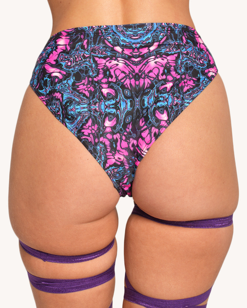 Lucid Lava Hi-Cut Booty Shorts - Image 35402507354295