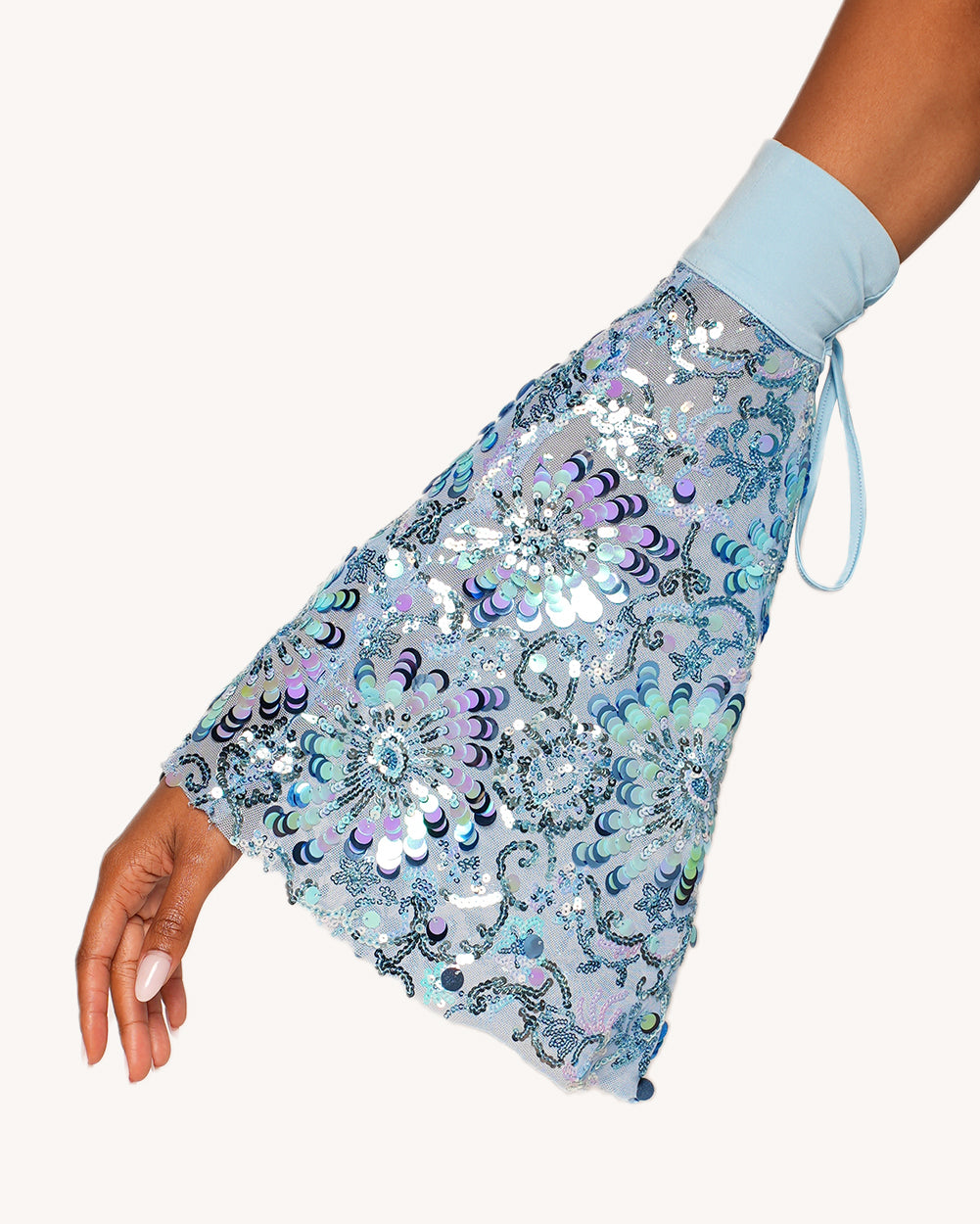 Magic Tricks Sequin Floral Bodysuit with Sleeves - Image 32256956661943