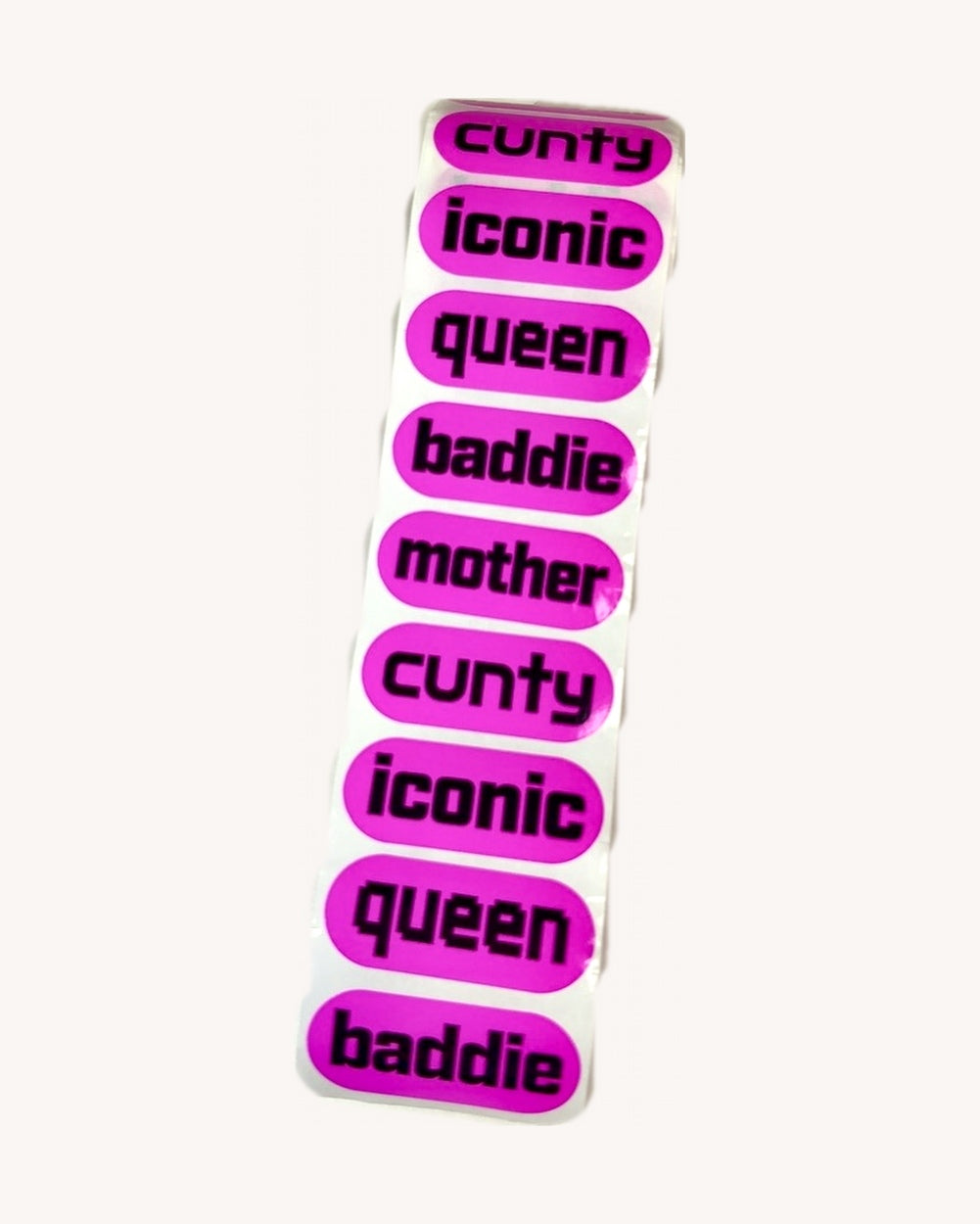 Main Character Sticker Roll - Hot Pink