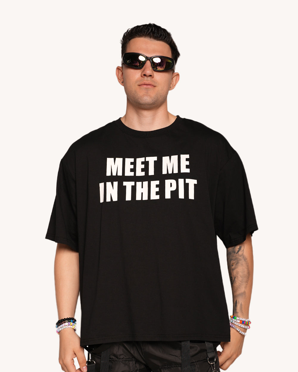 Meet Me in the Pit Oversized Tee-Men