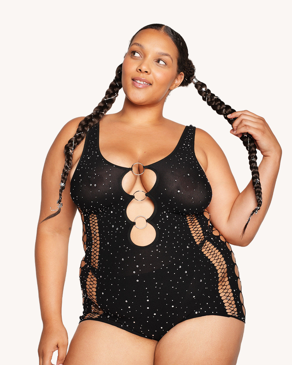 Miami Life Rhinestone Romper - Image 3