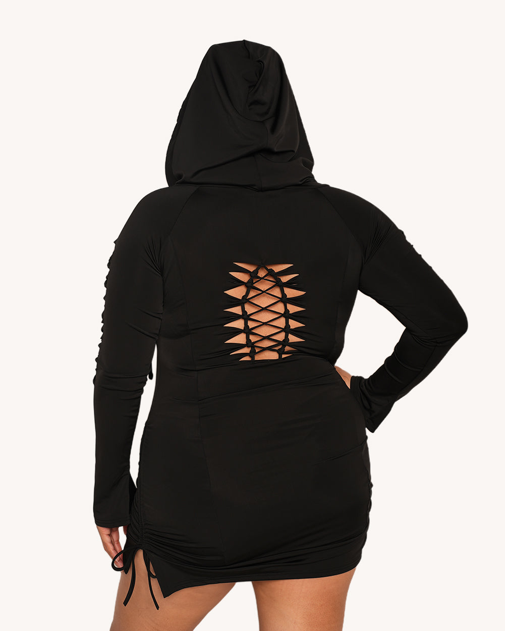 Midnight Muse Hooded Dress - Image 7