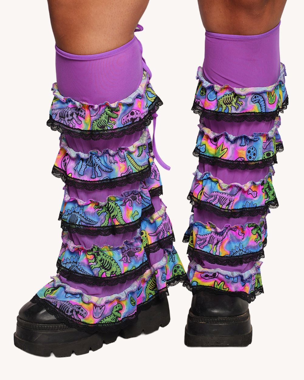 Neon Dino Boot Covers - Image 37655253582007