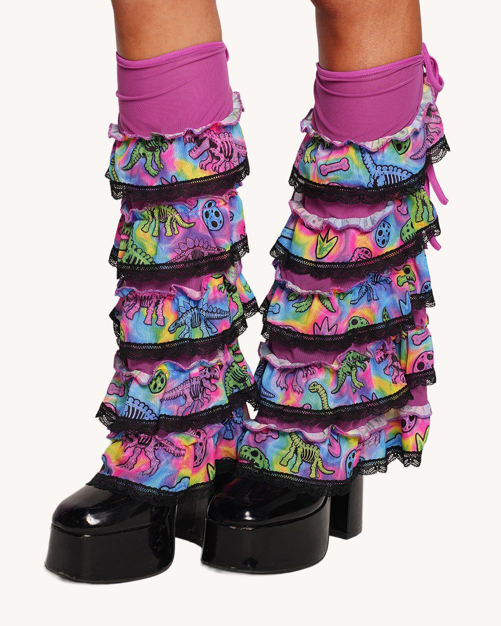 Neon Dino Boot Covers - Image 1