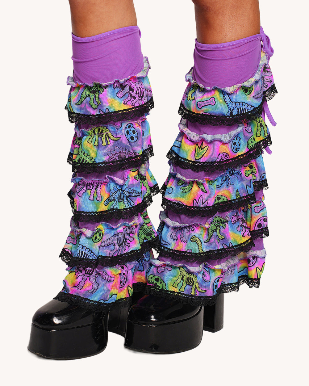 Neon Dino Boot Covers - Image 37655253483703