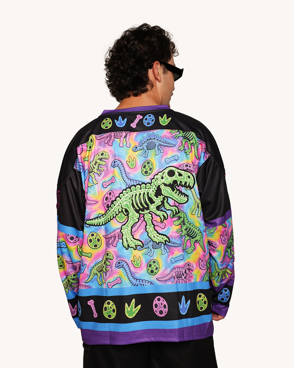 Neon Dino Hockey Jersey-Men