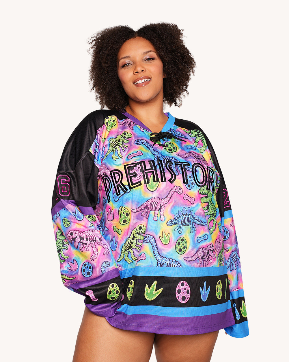 Neon Dino Hockey Jersey - Image 7