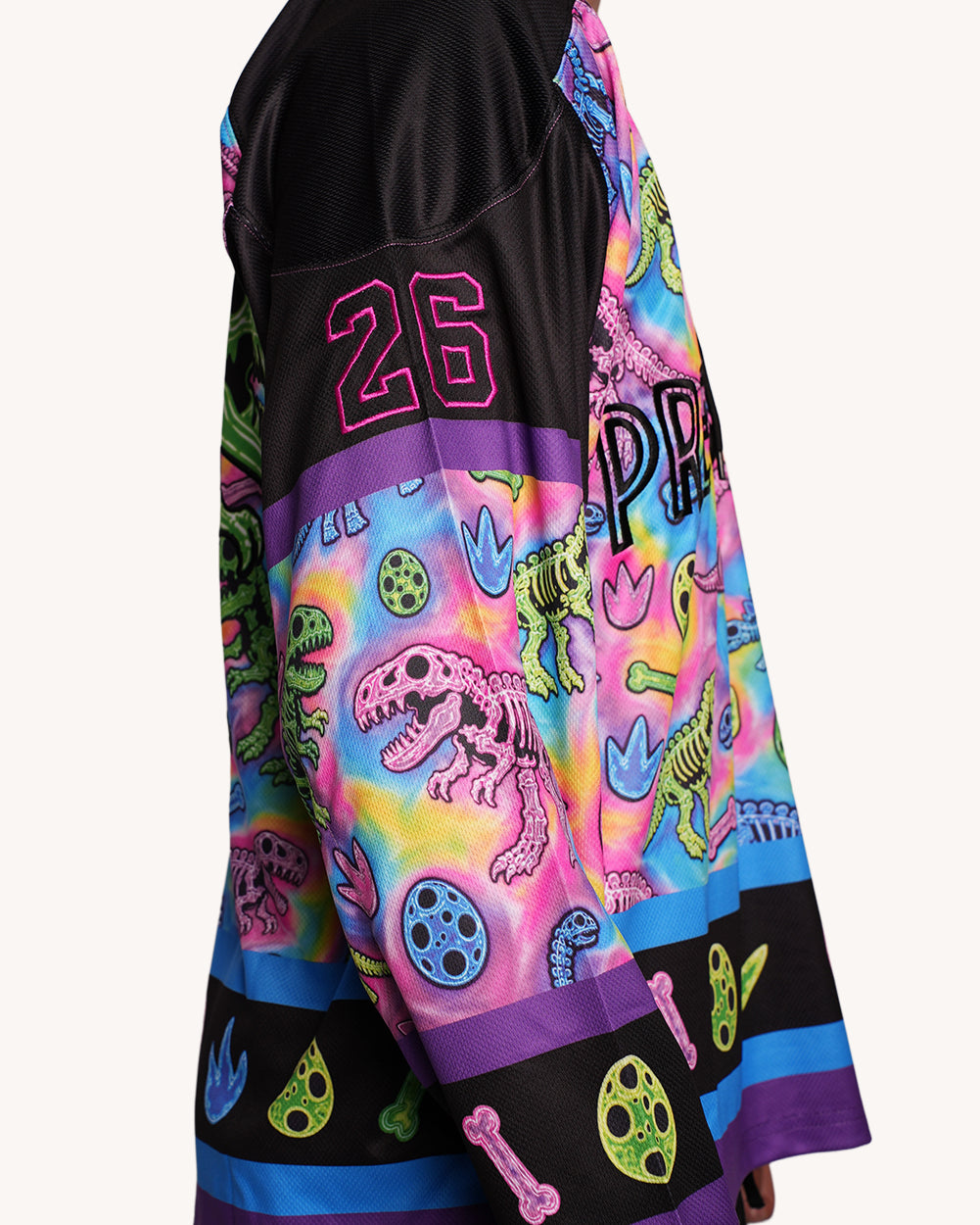 Neon Dino Hockey Jersey - Image 5