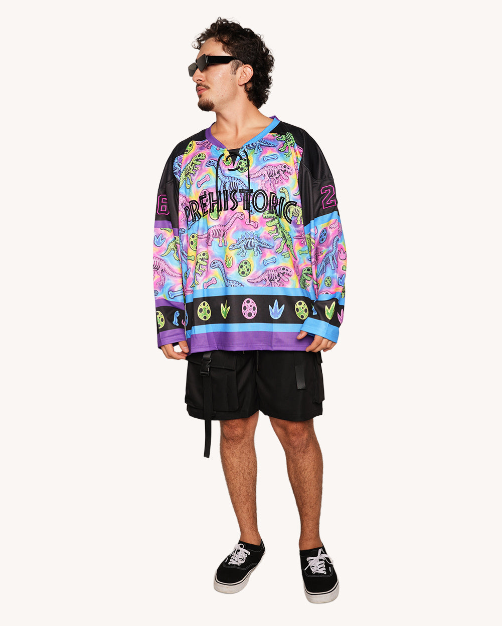 Neon Dino Hockey Jersey-Men
