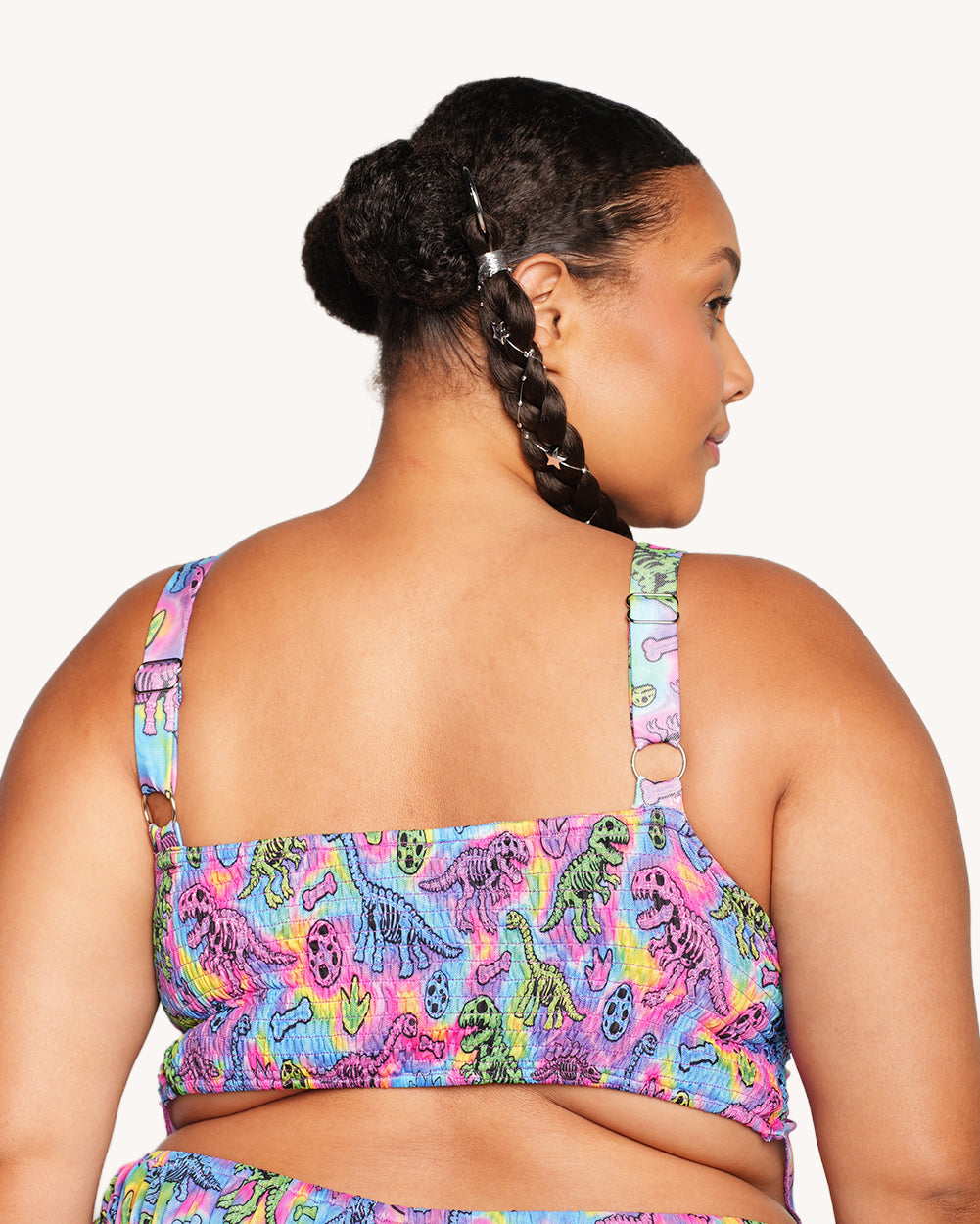 Neon Dino Ruffle Bra Top - Image 7
