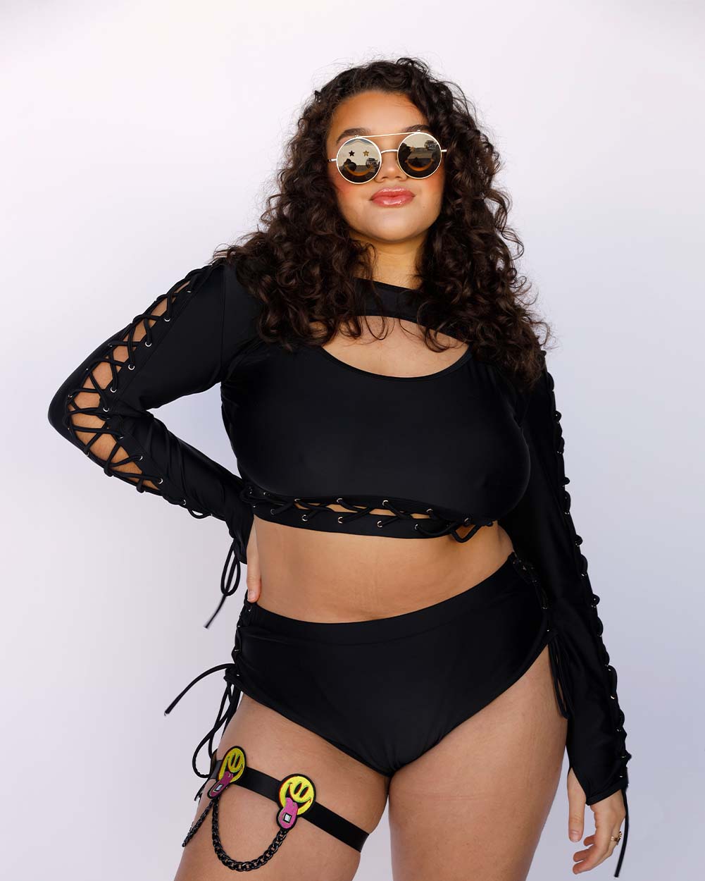 Netherworld Nightlife Ultra Crop Top-Black-Curve1-Lifestyle--Makayla3---1X