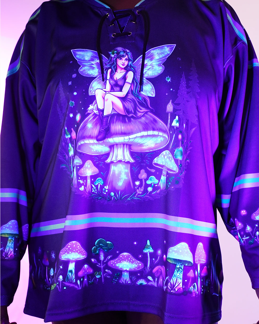 Night Trip UV Reactive Hockey Jersey - Image 37232163225783