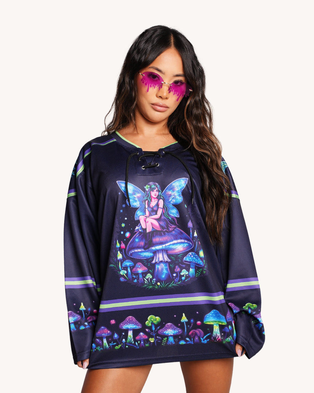 Night Trip UV Reactive Hockey Jersey - Image 37232163094711