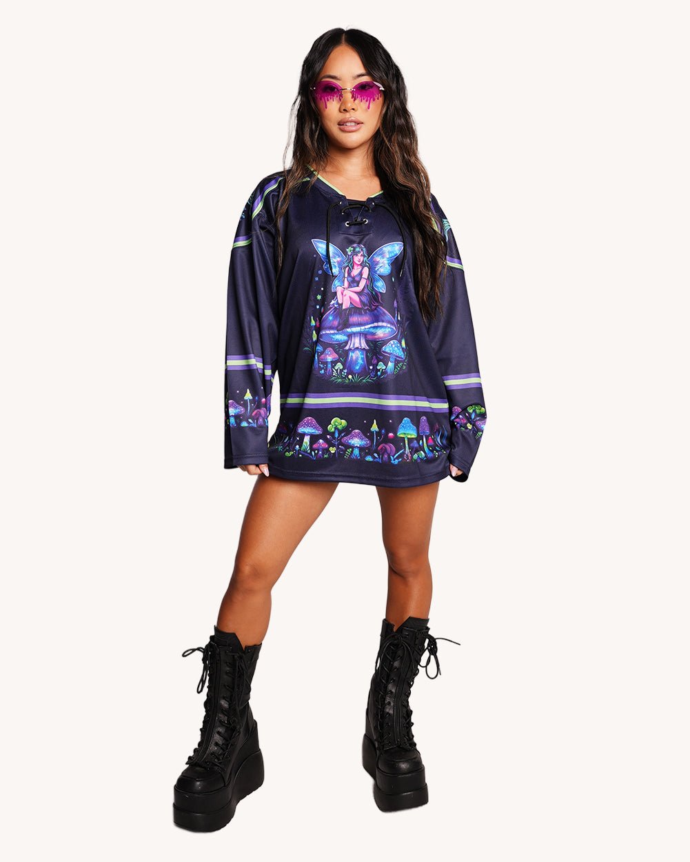 Night Trip UV Reactive Hockey Jersey - Image 37232163193015