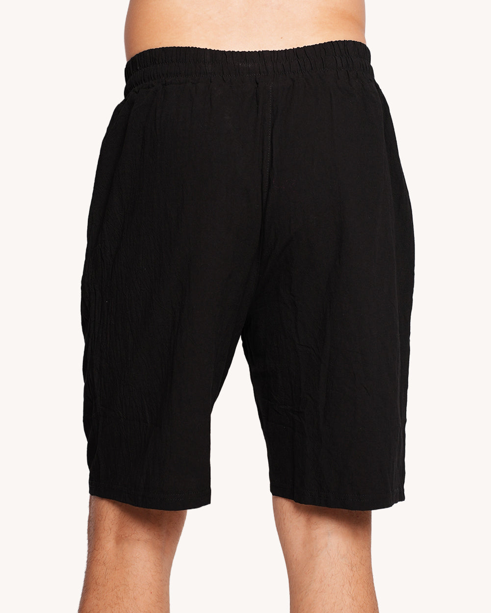 Nights in Paradise Men's Linen Shorts - Black - Image 1