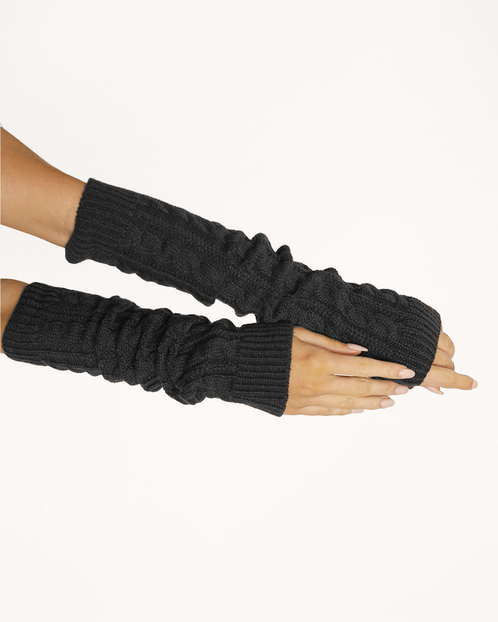 On My Radar Arm Warmers-Black-Front