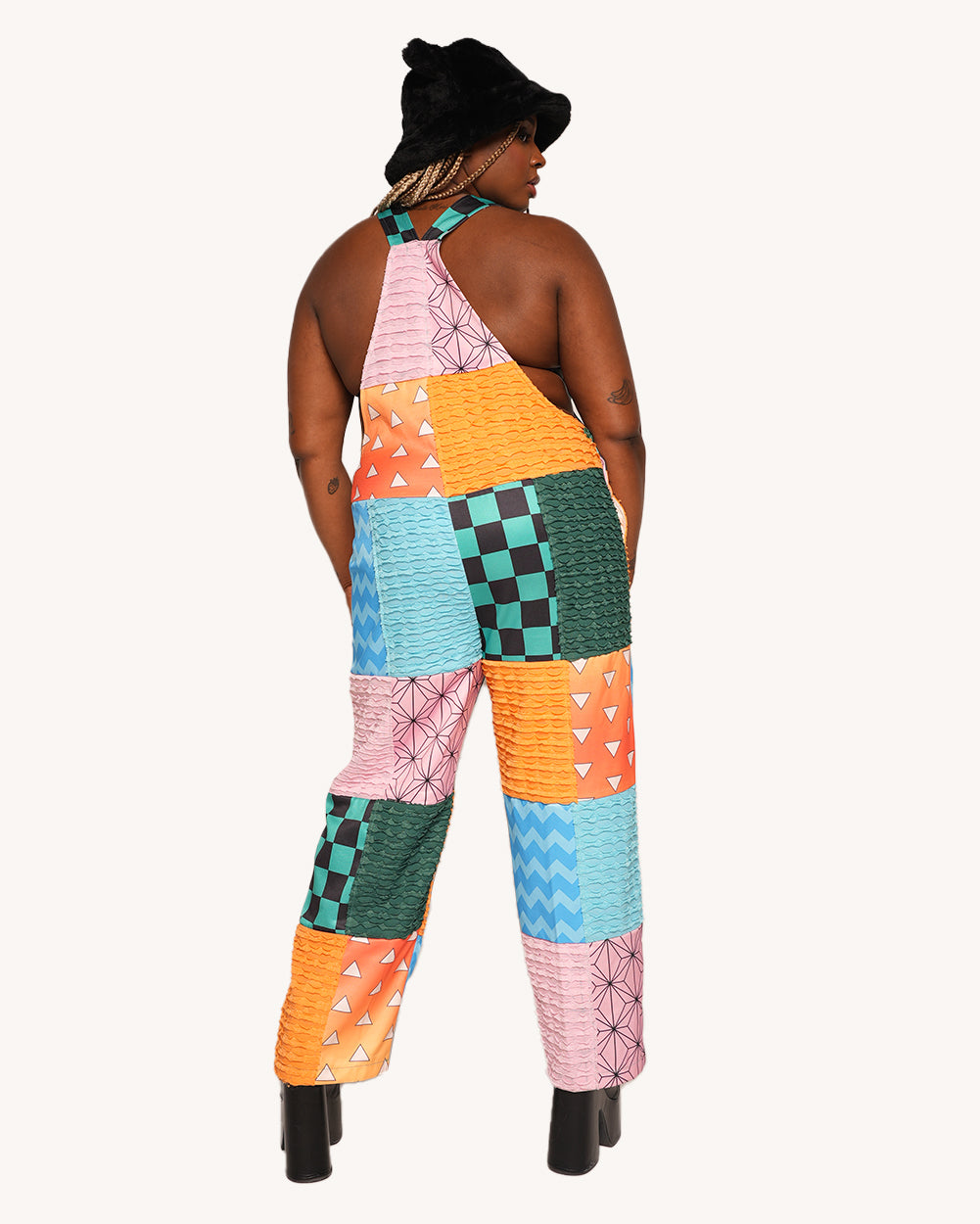 Otaku Patchwork Overalls - Image 32332964495543