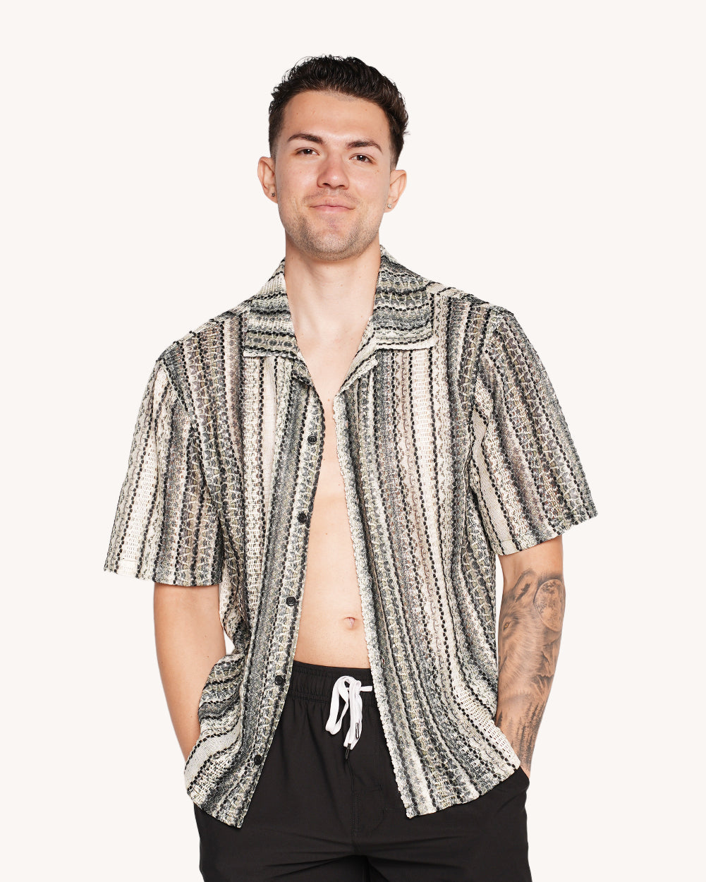 Palm Desert Dream Men's Camp Shirt - Image 36325104189623