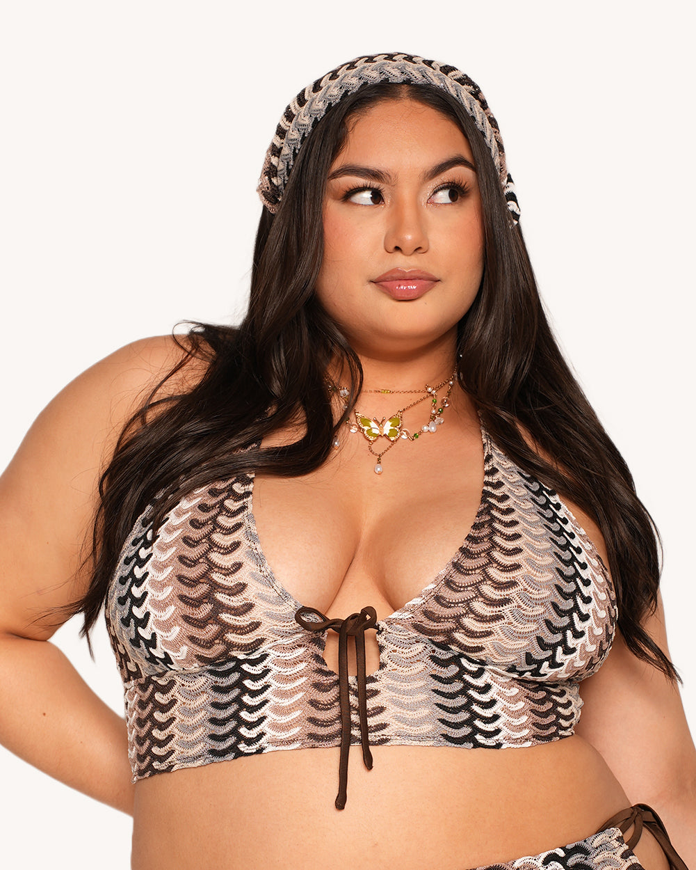 Paradise Halter Top with Headscarf - Image 34839615340727