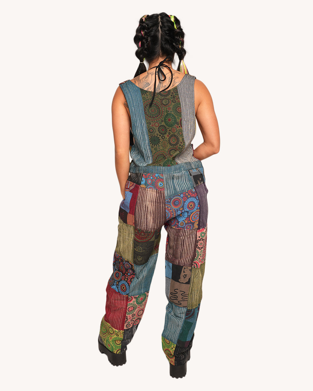 Peace, Love, and Vibes Overalls - Image 35864225185975