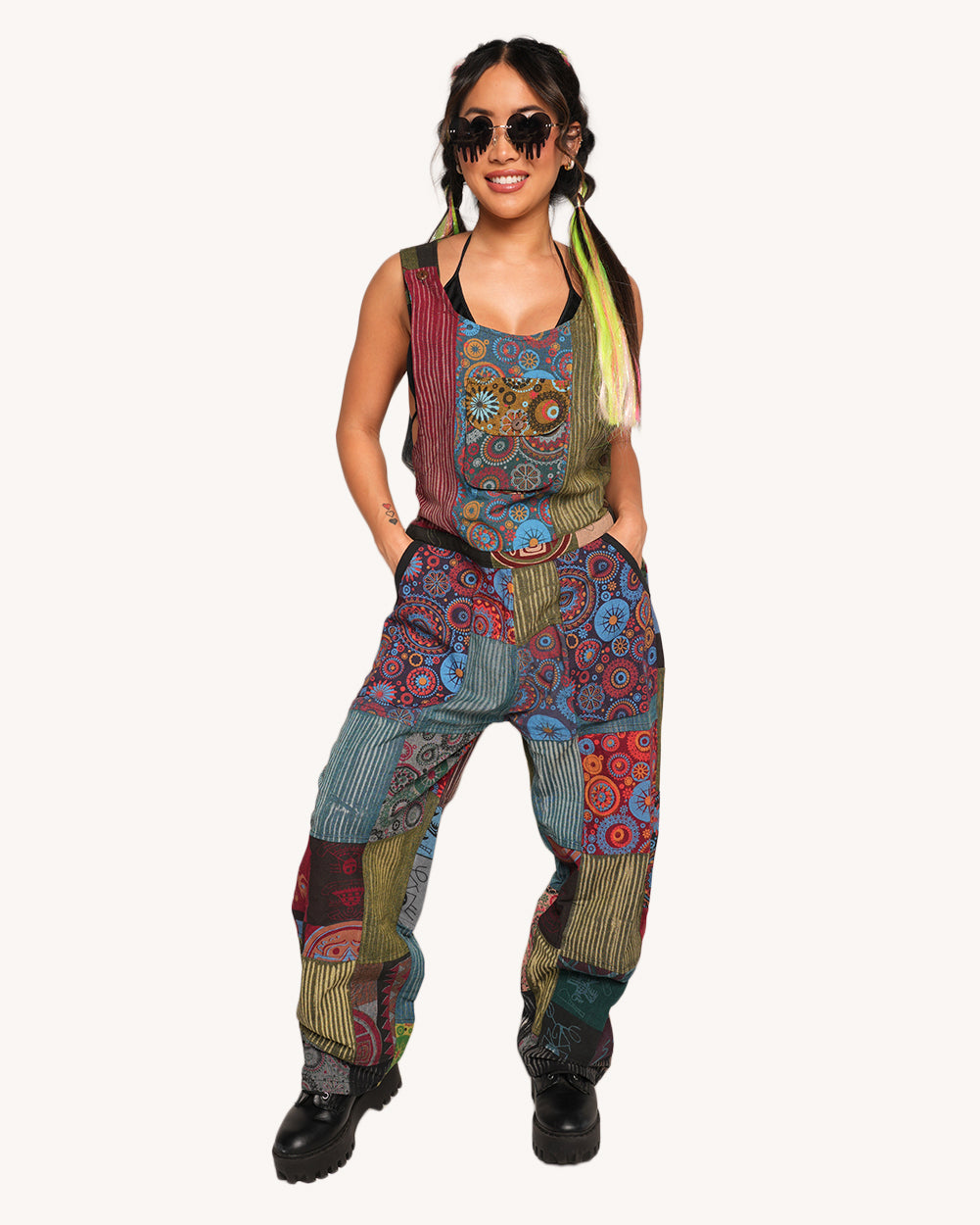 Peace, Love, and Vibes Overalls - Image 35864225251511