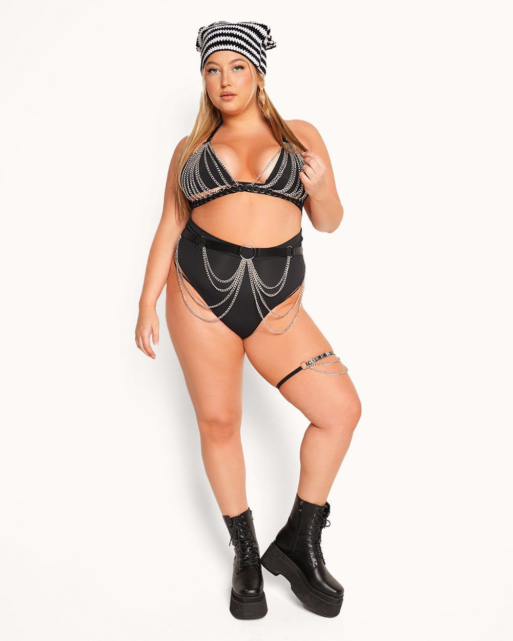 Perfect Chaos Chain Harness-Black-Curve1-Full--Catherine---Plus Size