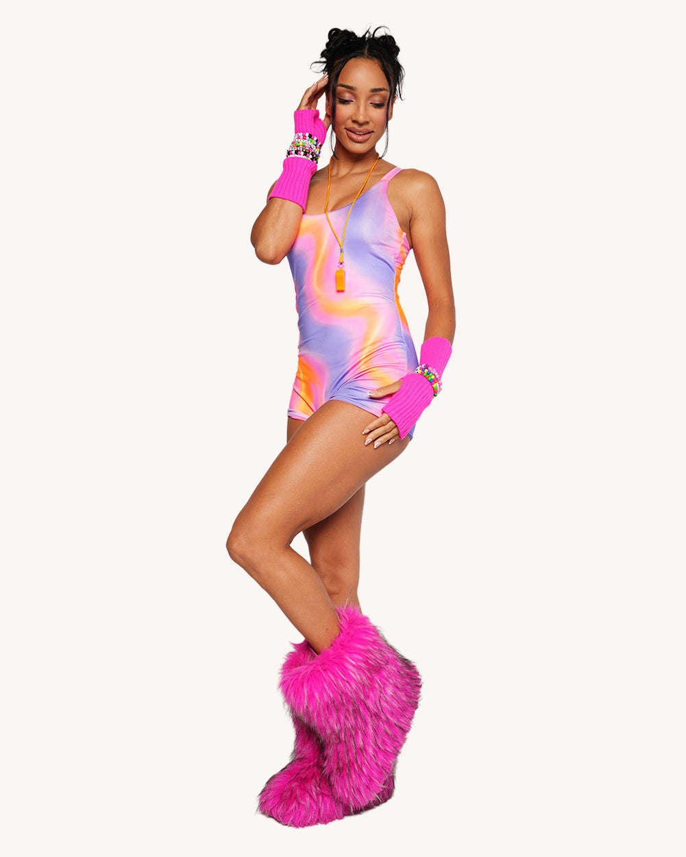 Pixxie Stixx x iHR Ecstatic Visions Romper - Image 71065759318199
