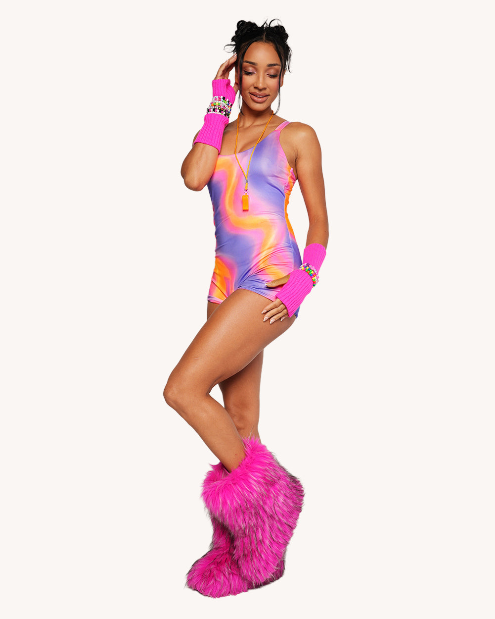 Pixxie Stixx x iHR Ecstatic Visions Romper - Image 71089739530423