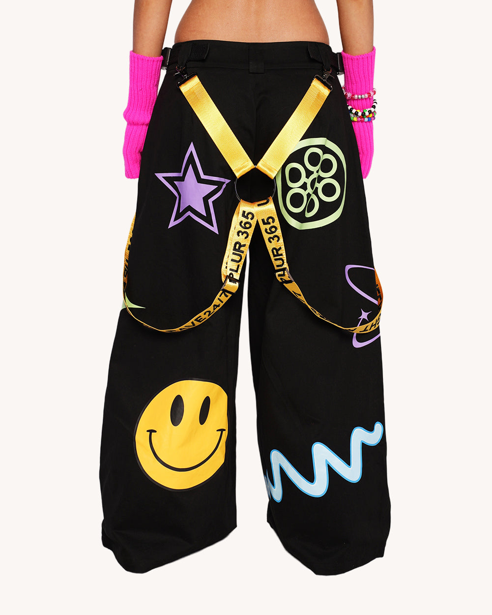Pixxie Stixx x iHR God is a DJ Unisex Phat Pants - Image 71065760596151